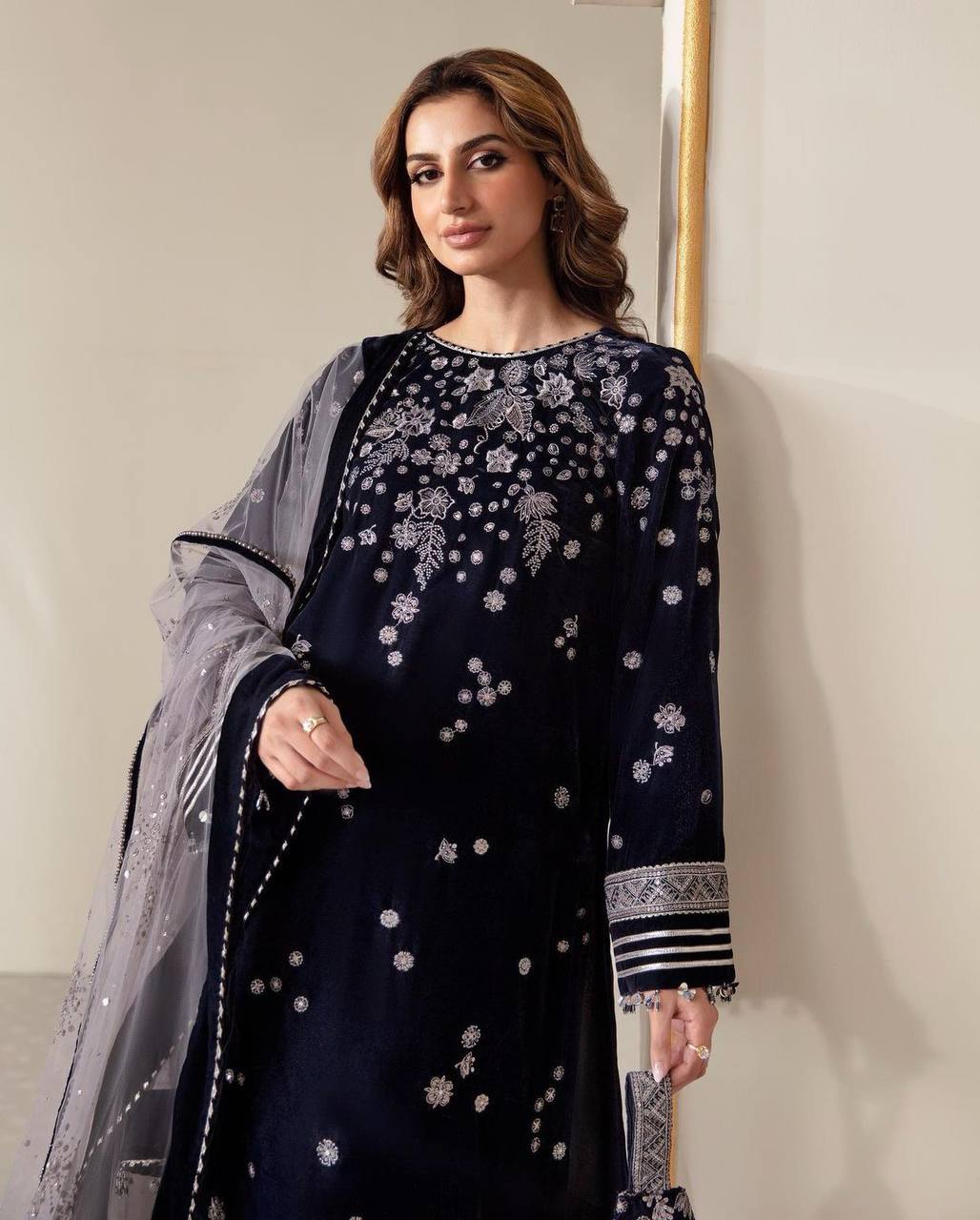 Mohini's Premium Designer Velvet Piece For this Winter